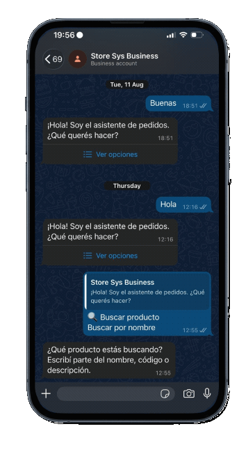 SysBot en WhatsApp