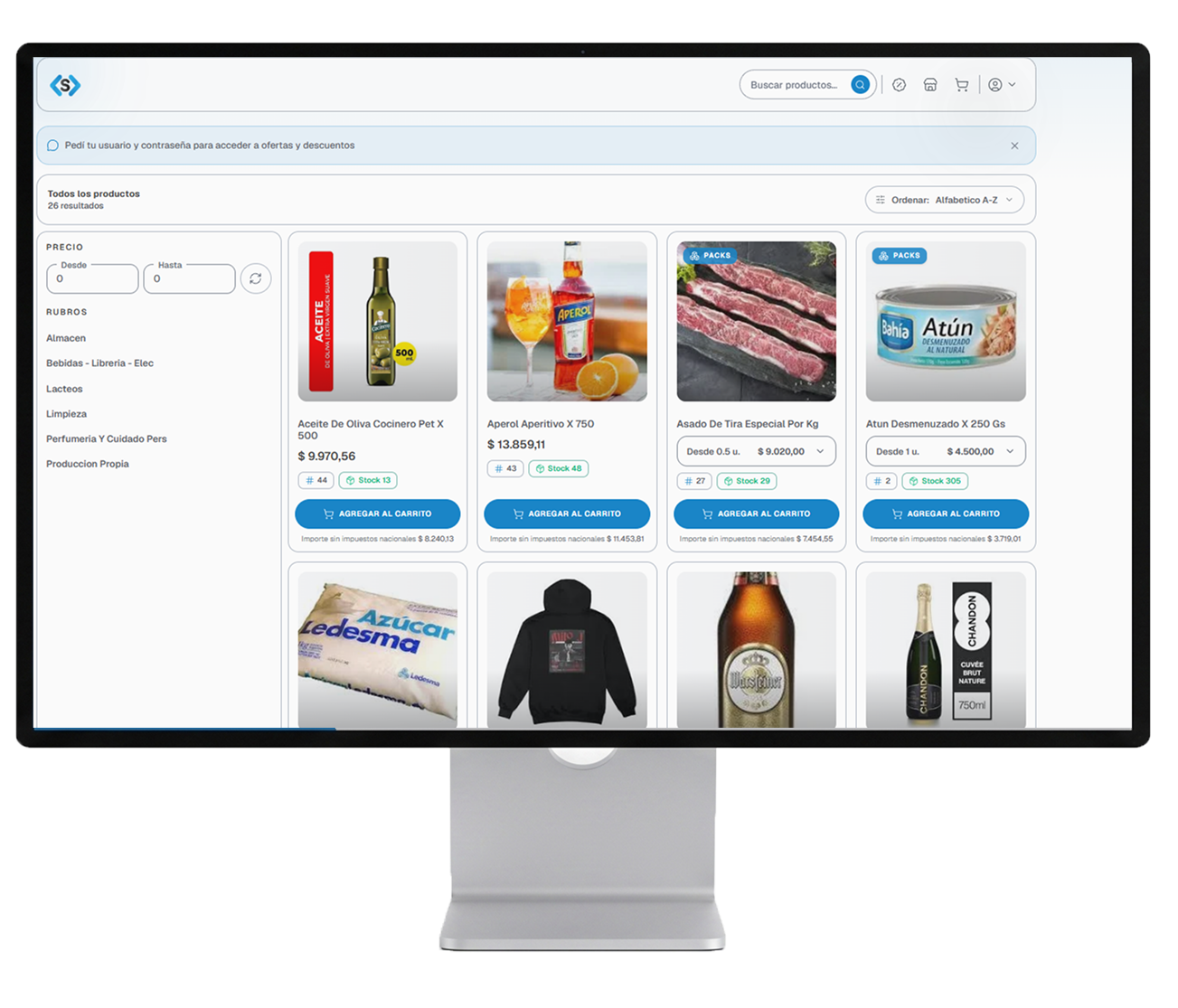 SysShop en escritorio